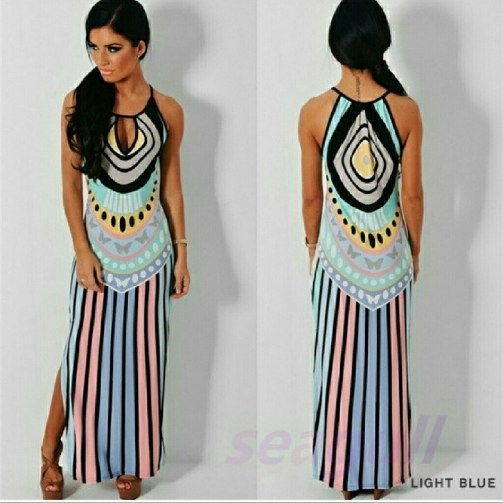 🔥SALE🔥5🌟 Blue Maxi Dress